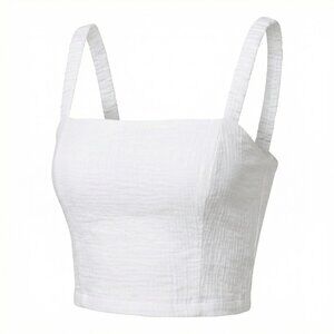 Z Supply Women’s Smocked Sleeveless Cropped Top